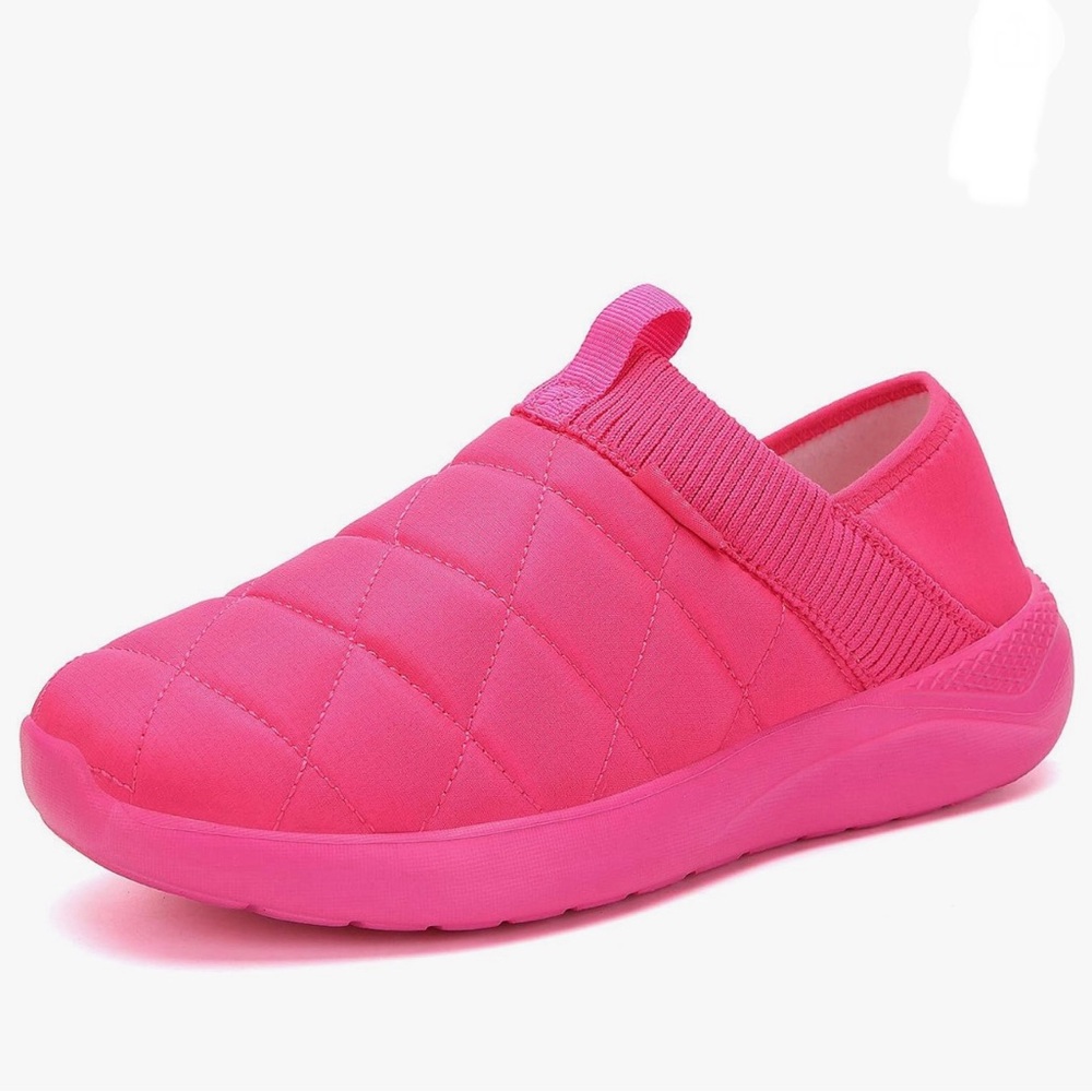 Sz 37((6.5) KUBUA Slippers for Men and Womens Indoor House Shoes Plush Slip on